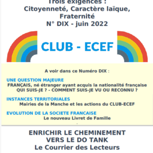 Newsletter du CLUB-ECEF – Numéro DIX