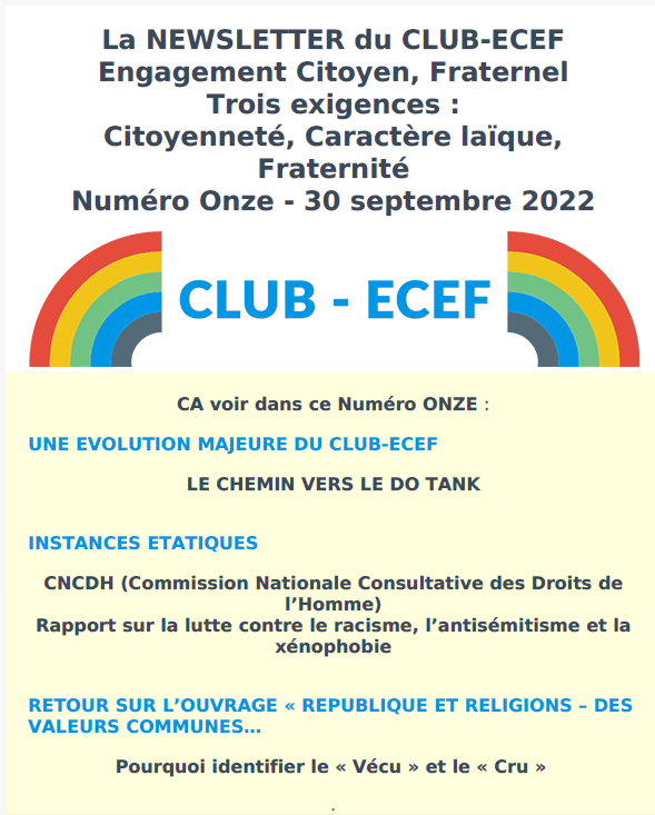 Lire la suite à propos de l’article Newsletter du CLUB-ECEF – Numéro ONZE
