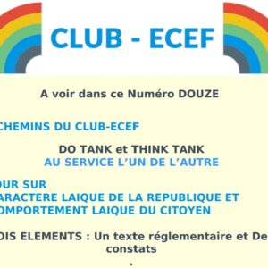 Newsletter du CLUB-ECEF – Numéro DOUZE