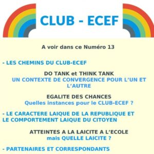 Newsletter du CLUB-ECEF – Numéro 13