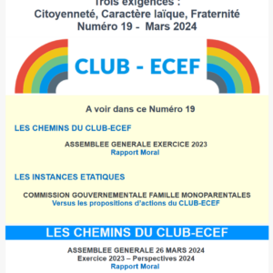 Newsletter du CLUB-ECEF – Numéro 19