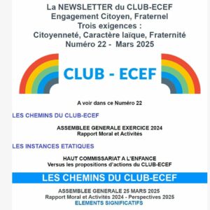 Newsletter du CLUB-ECEF – Numéro 22