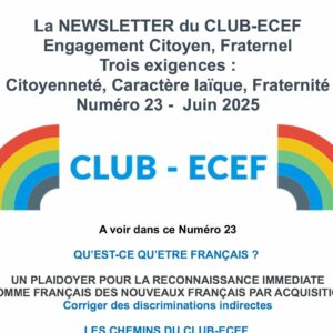 Newsletter du CLUB-ECEF – Numéro 23
