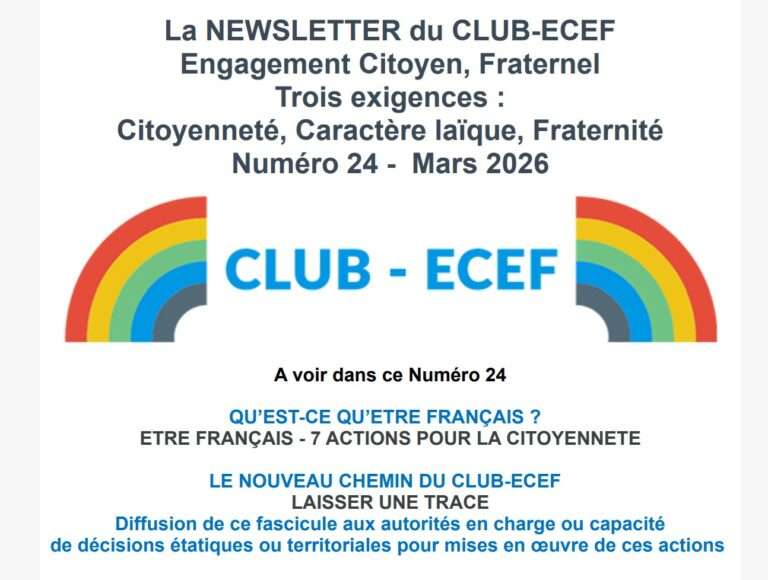 Lire la suite à propos de l’article Newsletter du CLUB-ECEF – Numéro 24
